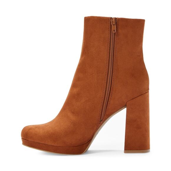 Rachel Zoe Chestnut/Medium Brown Maya Platform Boots - Picture 2 of 5